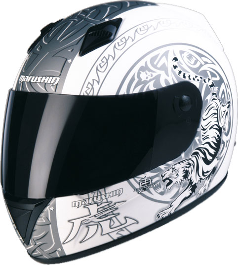 Casco moto Marushin 778 Tiger bianco opaco 2011