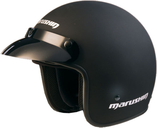 Casco moto Marushin C-130 Monocolore nero opaco 2011