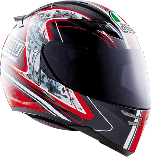 Casco moto Agv Stealth SV Multi Camouflage rosso