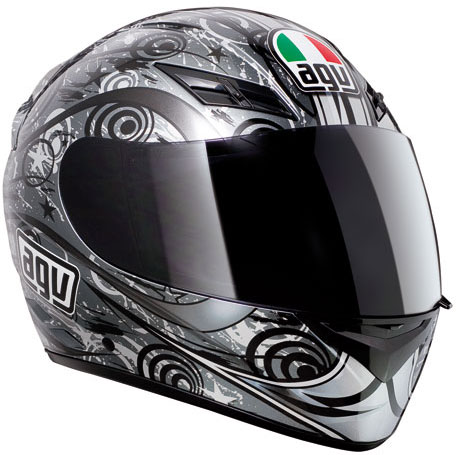 Casco moto Agv K-3 Multi Asymmetry gunmetal-silver