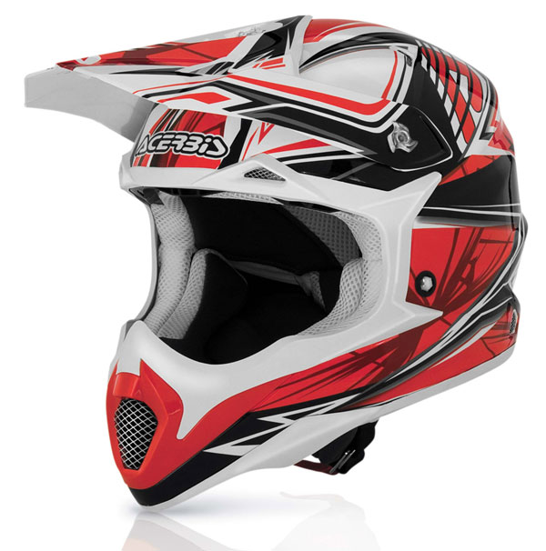 Casco cross Acerbis Impact Bombshell Rosso