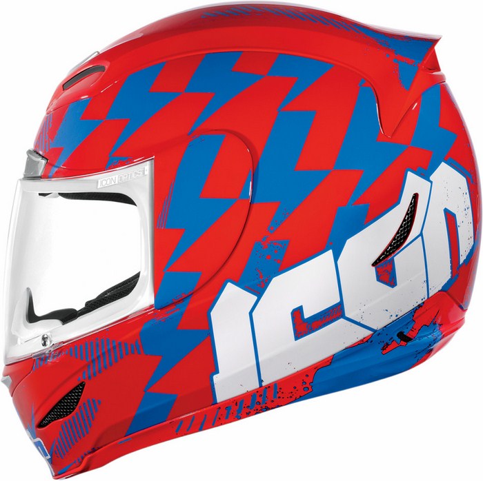 Casco integrale Icon Airmada Stack Rosso Blu