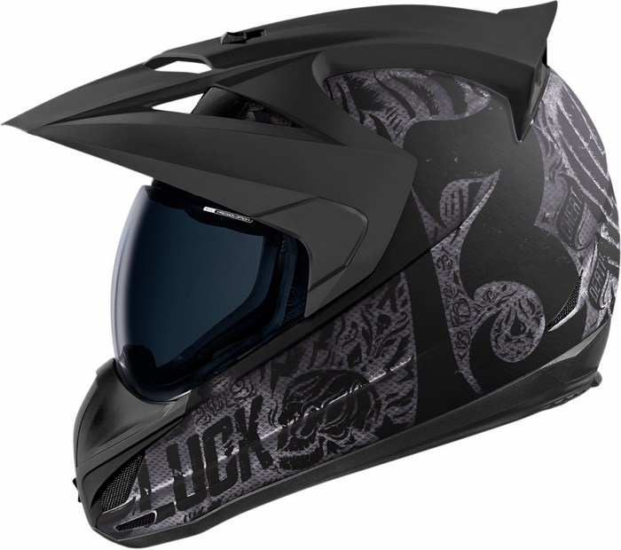 Casco integrale Icon Variant Construct Hard Luck Nero