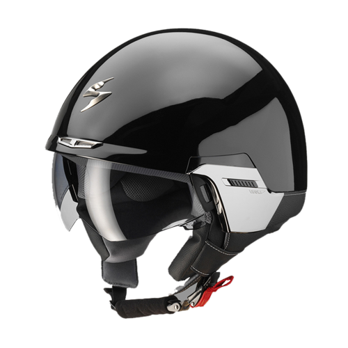 Casco jet Scorpion Exo 100 Padova II nero lucido
