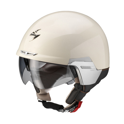 Casco jet Scorpion Exo 100 Padova II beige lucido