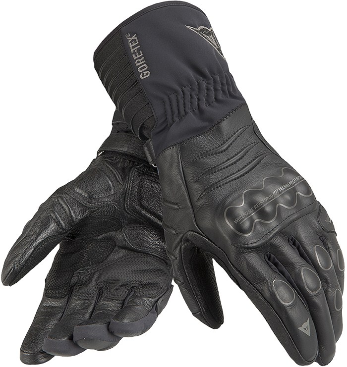Guanti moto pelle invernali Dainese Ergotour GTX X-Trafit Nero