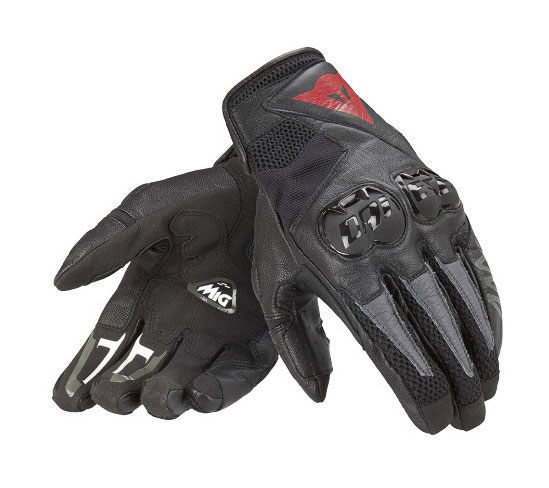 Guanti moto pelle estivi Dainese Mig C2 Nero