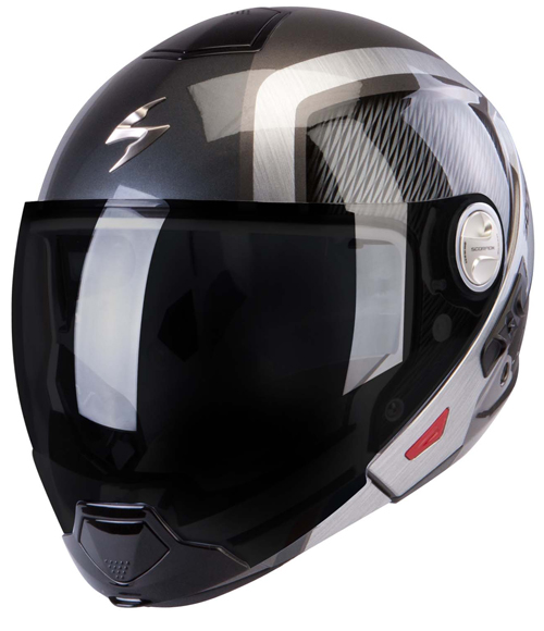 Casco modulare Scorpion Exo 300 Air Grid Argento Scuro