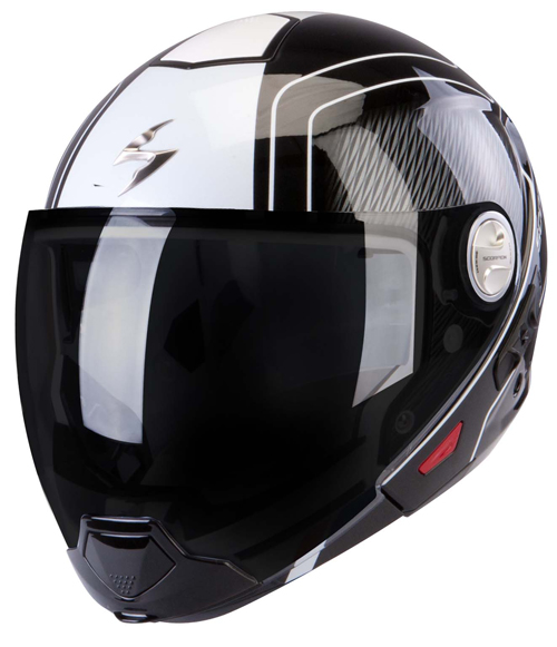 Casco modulare Scorpion Exo 300 Air Grid Nero Bianco