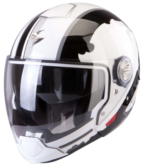 Casco modulare Scorpion Exo 300 Air Gunner Bianco Nero