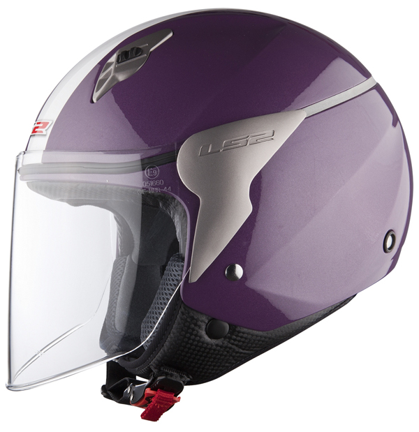Casco jet LS2 OF559 Blink violet