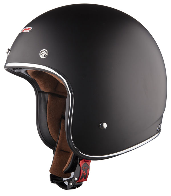 Casco jet LS2 OF583 in fibra Bobber nero opaco