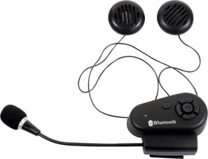 Kit interfono Bluetooth per un casco con attacco casco esterno