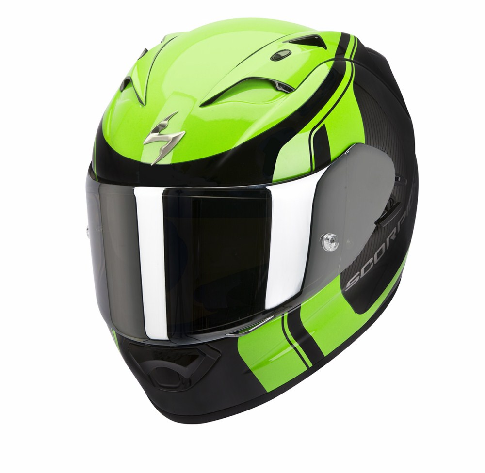 Casco integrale Scorpion Exo 1200 Air Stream Tour nero verde