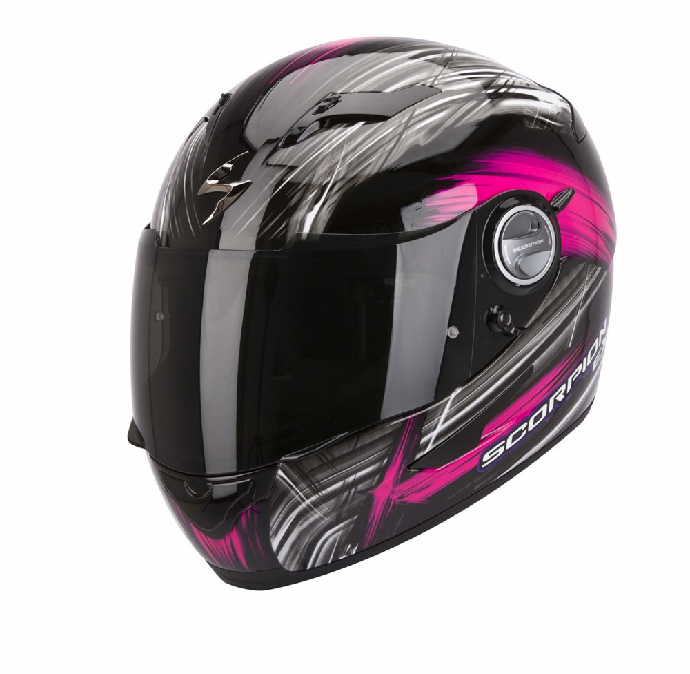 Casco integrale Scorpion Exo 500 Air Ewok nero rosa lucido