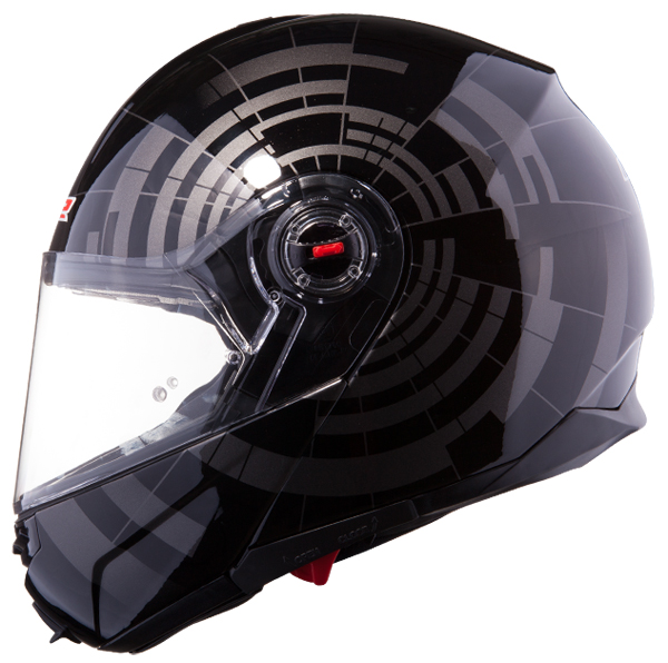 Casco modulare LS2 FF386 Abyss Nero Titanio