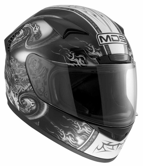 Casco moto Mds by Agv New Sprinter Multi Creature nero