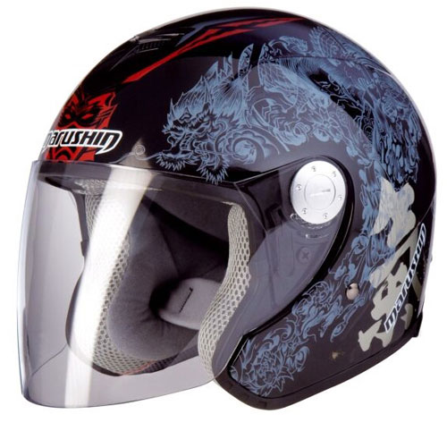 Casco moto Marushin C147 Kouseido nero lucido 2011