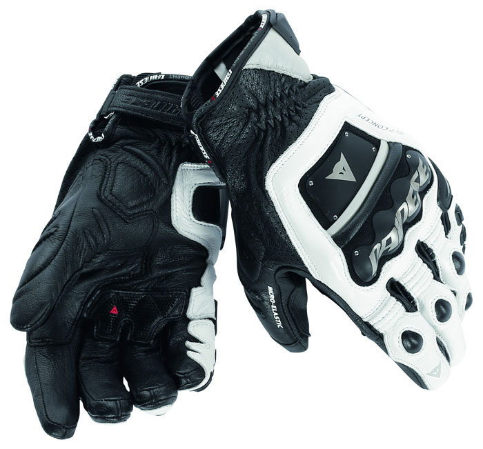 Guanti moto Dainese 4 Stroke Evo bianco bianco nero