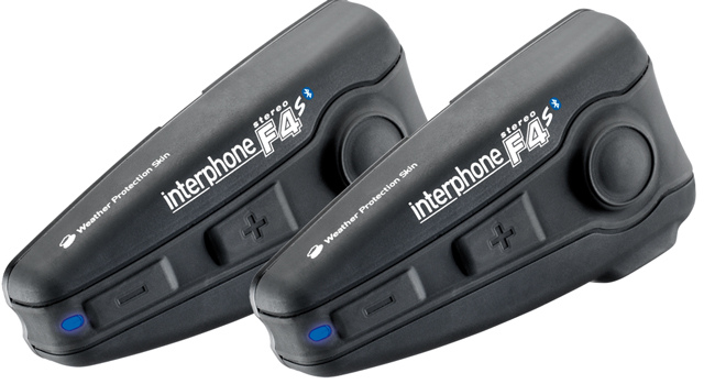 Interfono F4S Stereo Bluetooth - kit coppia Cellular Line