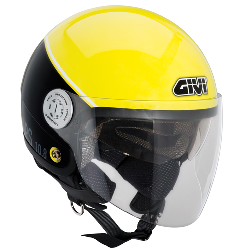 Casco jet Givi 10.8 Urban-J Giallo fluo