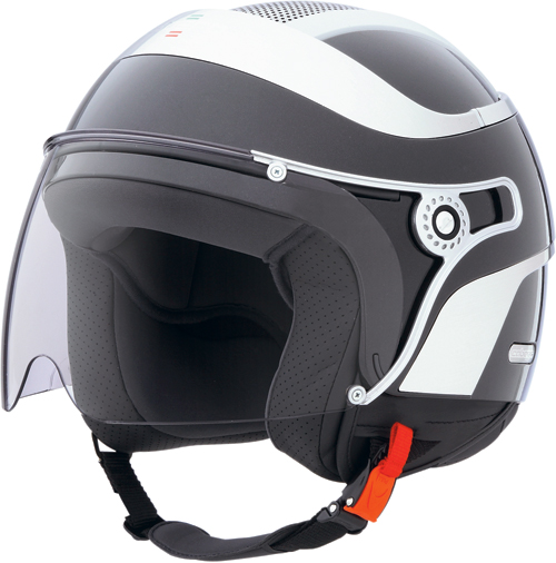 Casco moto Caberg Jet Uno nero lucido