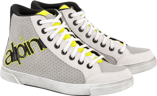 Scarpe Alpinestars Joey Perforated bianco grigio giallo fluo
