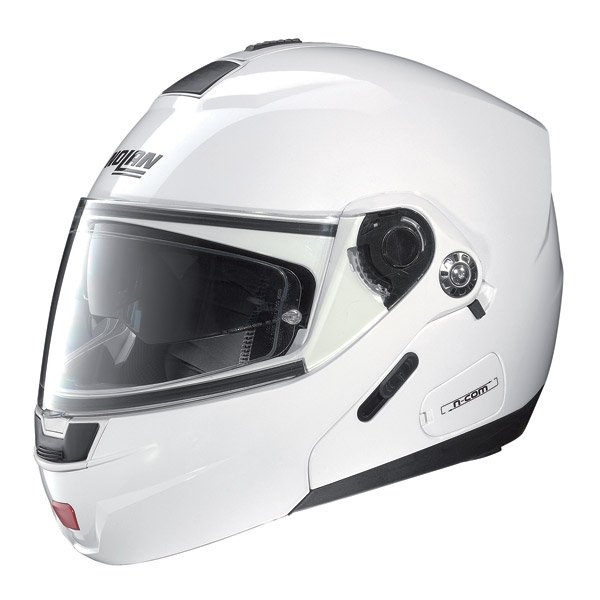 Casco moto Nolan N91 Classic N-Com metal white