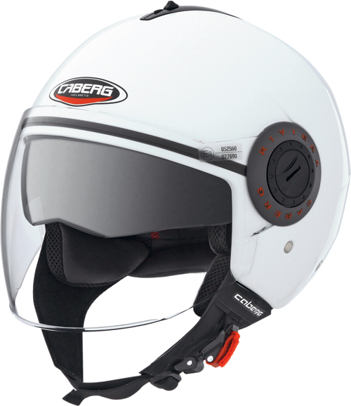 Casco moto jet Caberg Riviera V2+ bianco