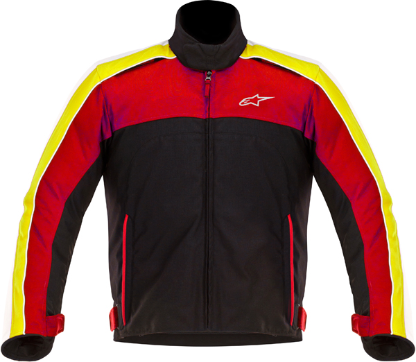 Giacca moto Alpinestars SOLARIS nero-bianco-rosso-giallo
