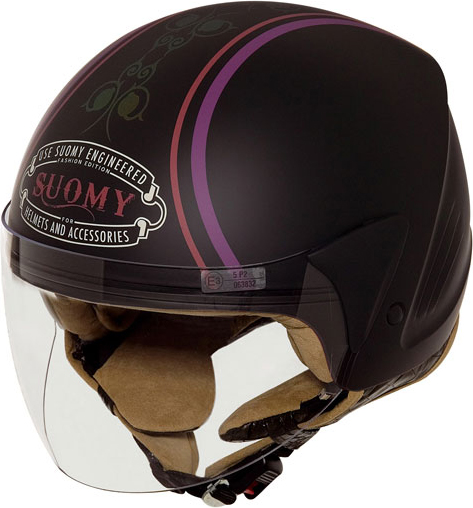 Casco moto Suomy Jet Light Cocco Morpho nero