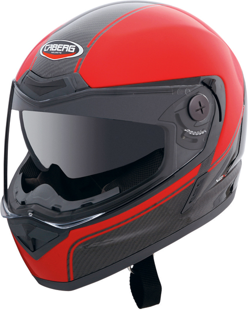 Casco moto Caberg V2X Carbon Edge nero-rosso